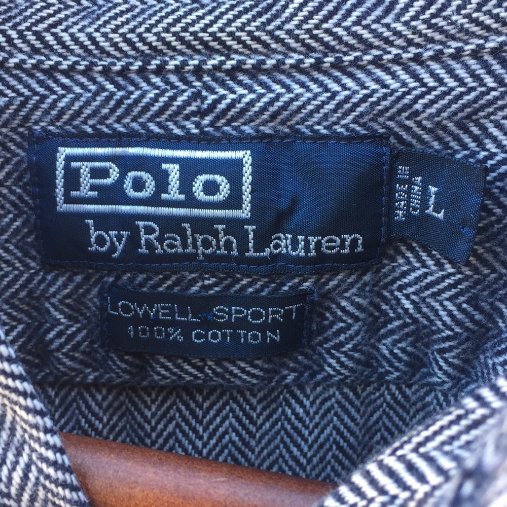Handsome cotton flannel Lowell sport shirt